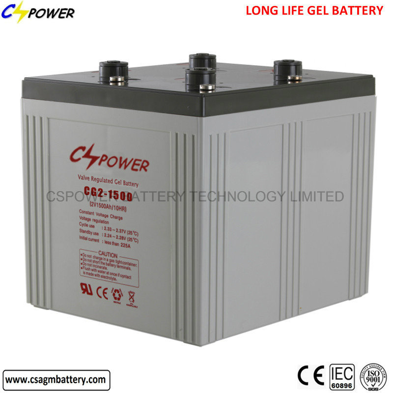 Solar Accumulator Deep Cycle Battery for off-Grid Solar 2V1500ah
