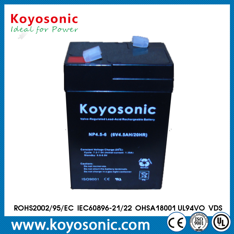 6V 4ah Free Maintenance Type and Emergency Light Usage UPS Battery