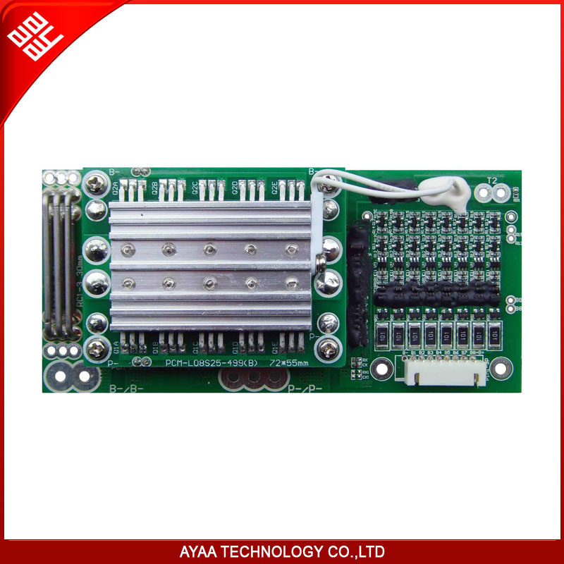 BMS/ PCM for 8-16s Li-ion /Li-Polymer LiFePO4 Battery Pack