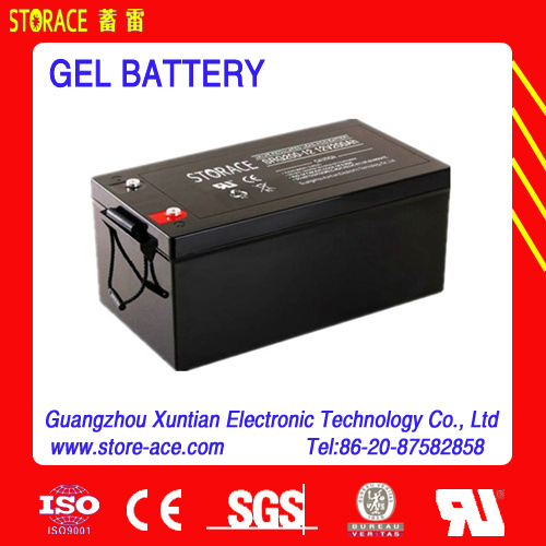 CE Approved Storage Battery, 12V 200ah Gel Battery