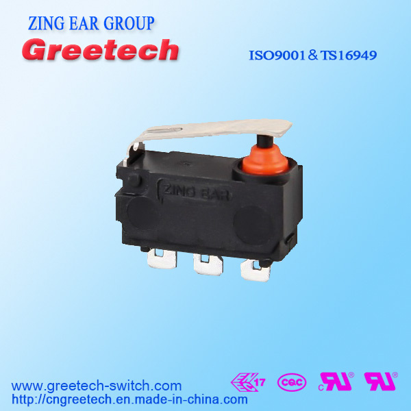 Zingear Sealed Black Waterproof Mini Micro Switch with RoHS and UL