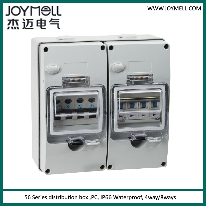 IP66 MCB Waterproof Distribution Box From 1way to 8ways