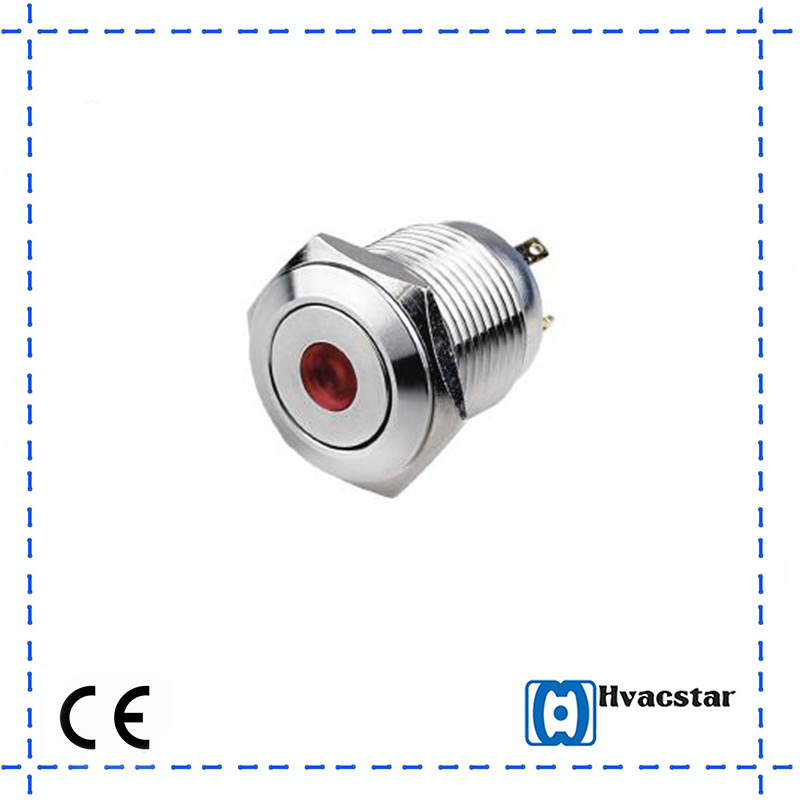 LED 12mm Metal Indicator Push Button Switch