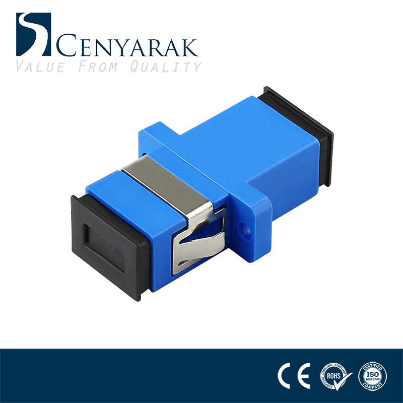 Sc to Sc Simplex Fiber Optic Plastic Adapter Coupler