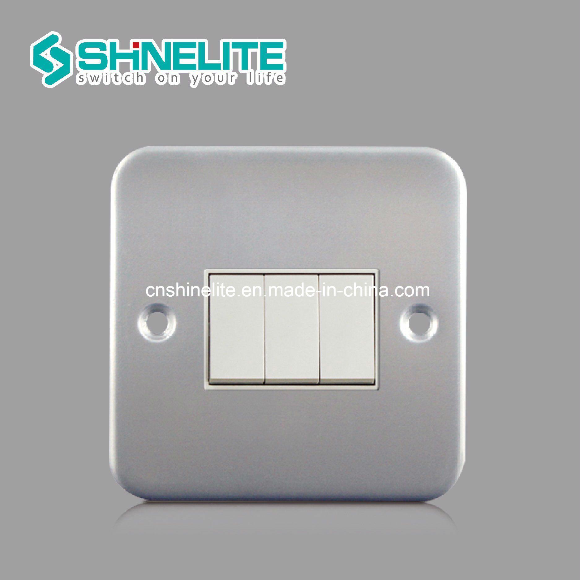 Metal Clad Ios9001 BS Wall Switch 3 Gang Switch