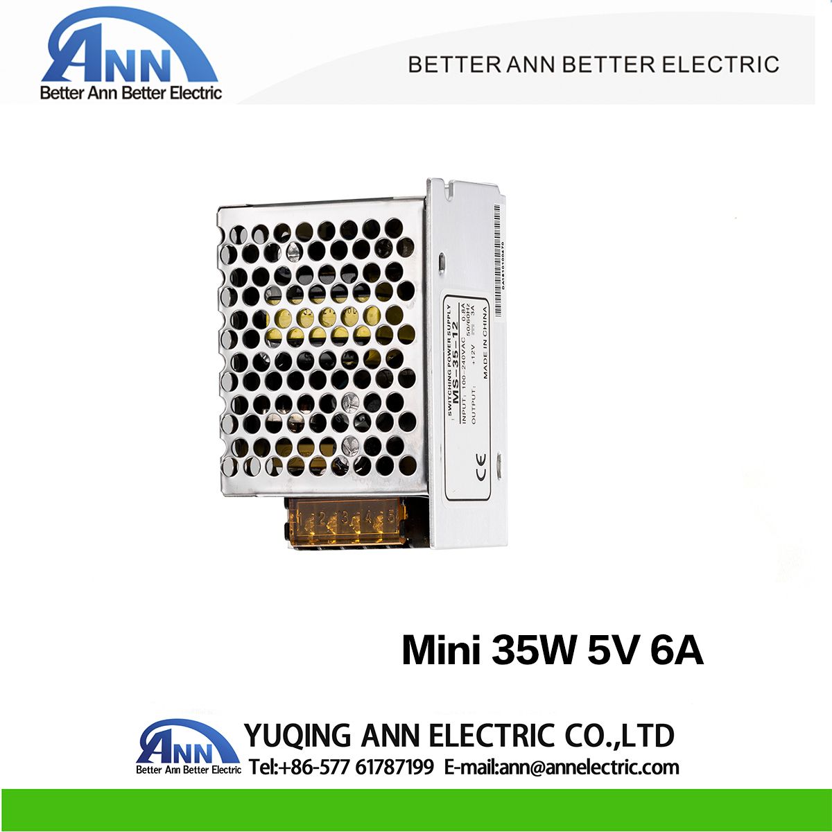 Mini Size 35W 110V/220VDC Input Mini Size 5volt Power Supply, Small Power Supply, 5V 12V 24V 48V