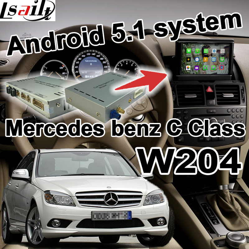 Android GPS Navigation Video Interface for Mercedes-Benz C Class W205 W204 W203 (NTG-4.5)