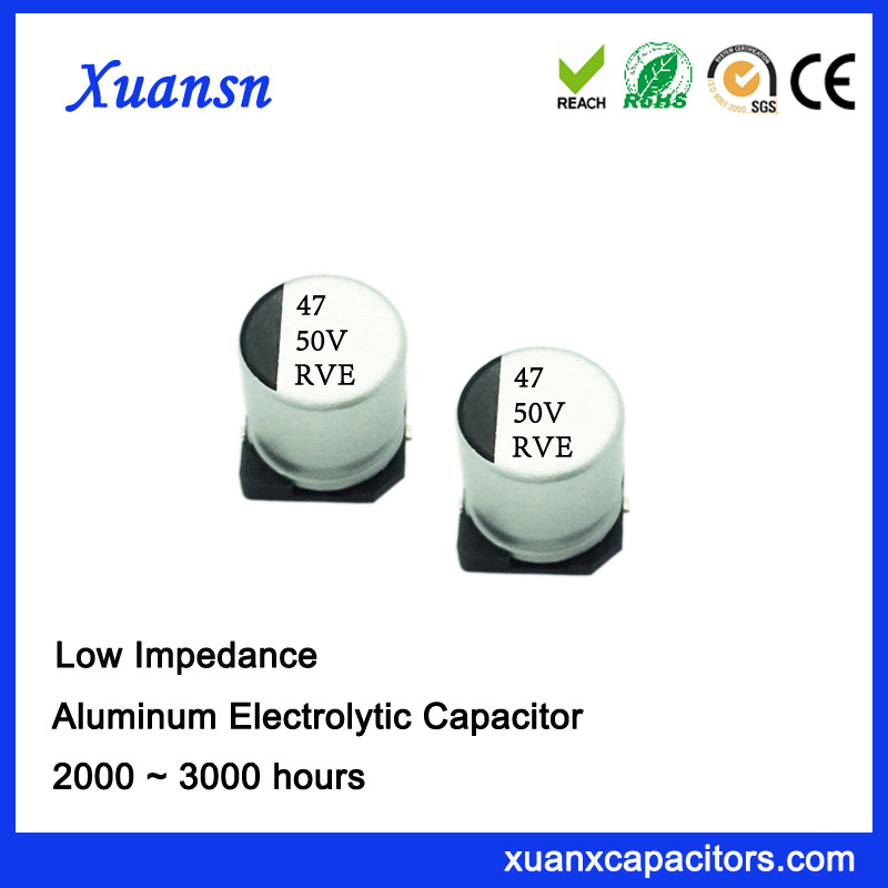 47UF 50V 8*10.2 SMD Low Impedance Electrolytic Capacitor