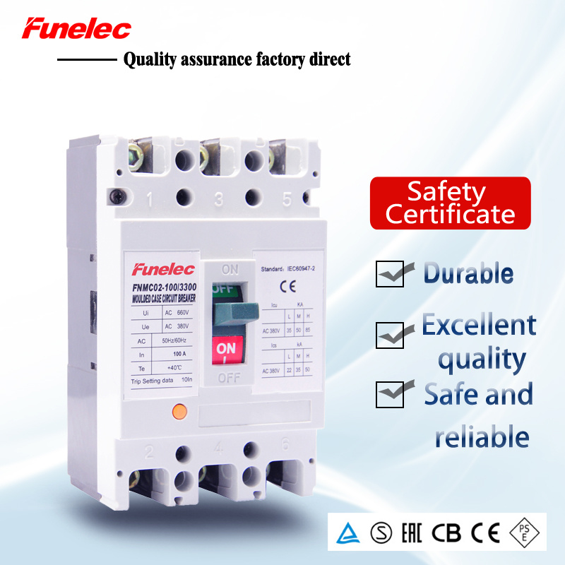 High Quality 3phase 4poles 800V 100A MCCB Moulded Case Circuit Breaker