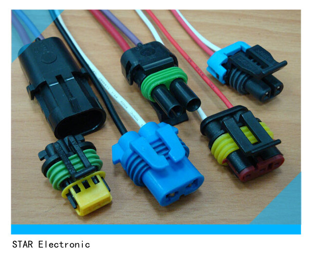 Waterproof AMP Automotive Wire Harness Connector
