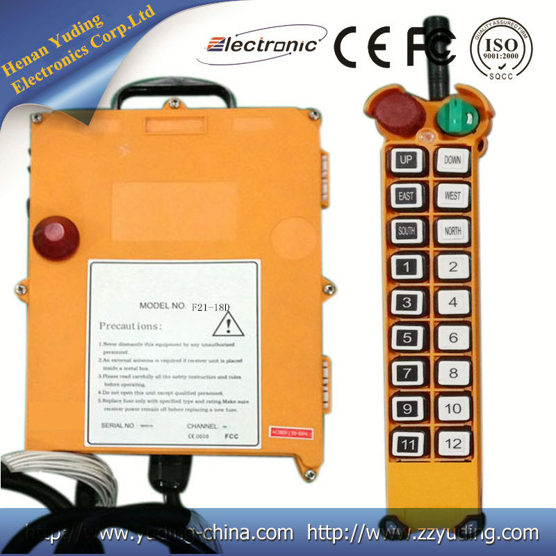 18 Channels F21-18d Telecrane Remote Control/Crane Radio Remote Control/Two Speed Crane Controller