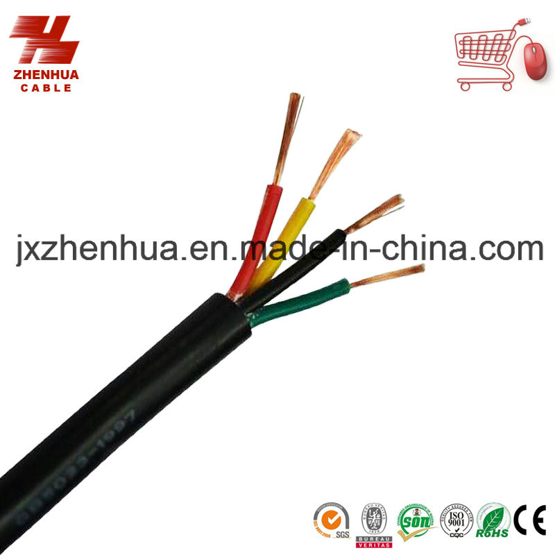 Black PVC 4 Core Power Cable 4X1.5mm2 4X 2.5mm2 4X4mm2