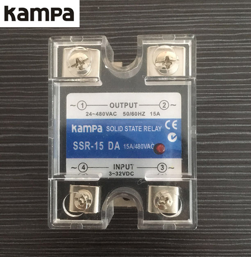 SSR 15da 3-32VDC to 24-480VAC Single Phase Solid State Relay