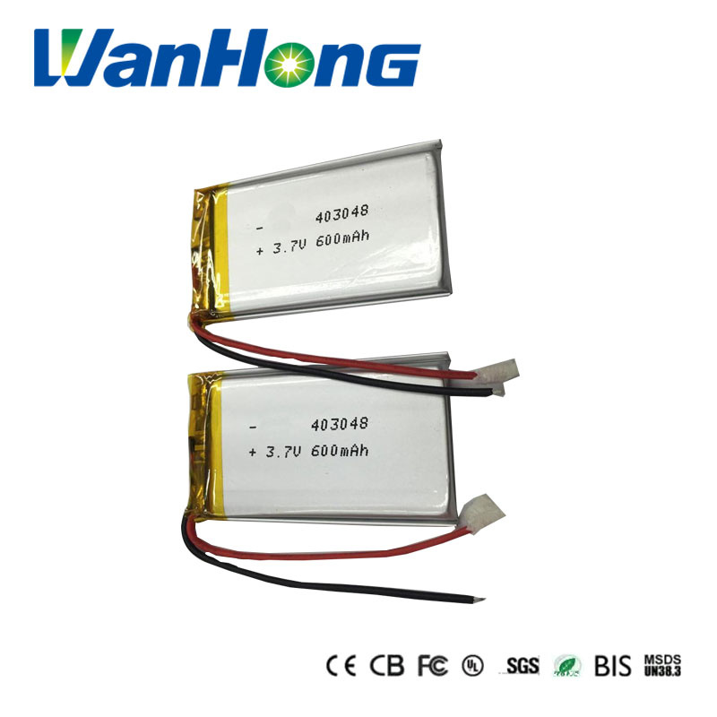 403048pl 600mAh 3.7V Rechargeable Li-Polymer Battery
