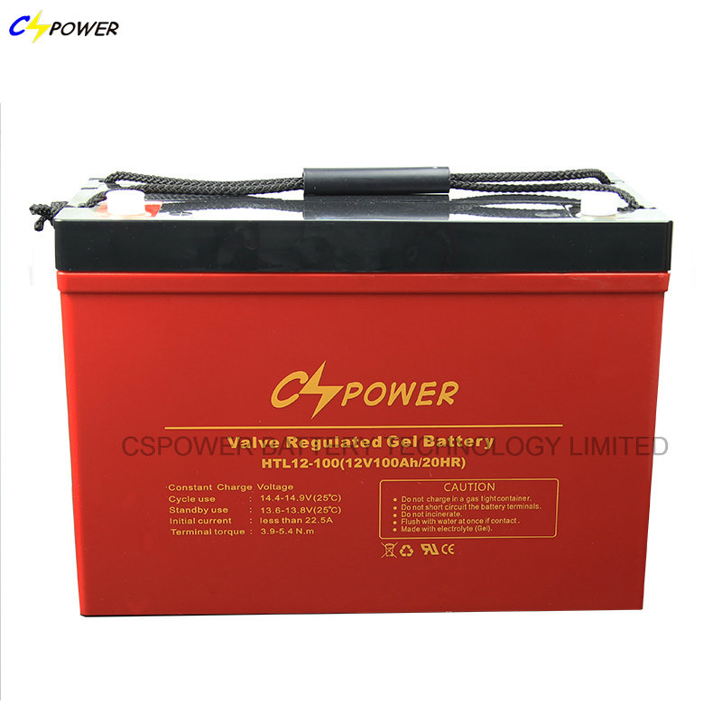 Cspower Deep Cycle Gel Battery, Marine Battery 12V 100ah