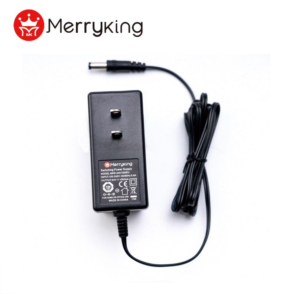 DOE VI Us Plug Wall Mount 12V 2A AC DC Power Adapter with Free Samples