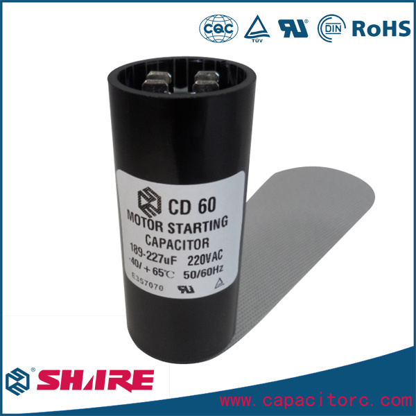 Single-Phase Electric Motors Start Capacitors for Refrigerant Machines