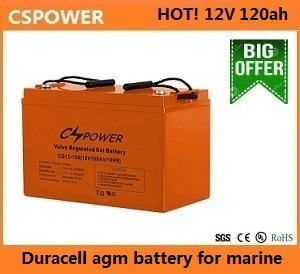 Cspower 12V120ah Gel Battery for Solar Power Storage