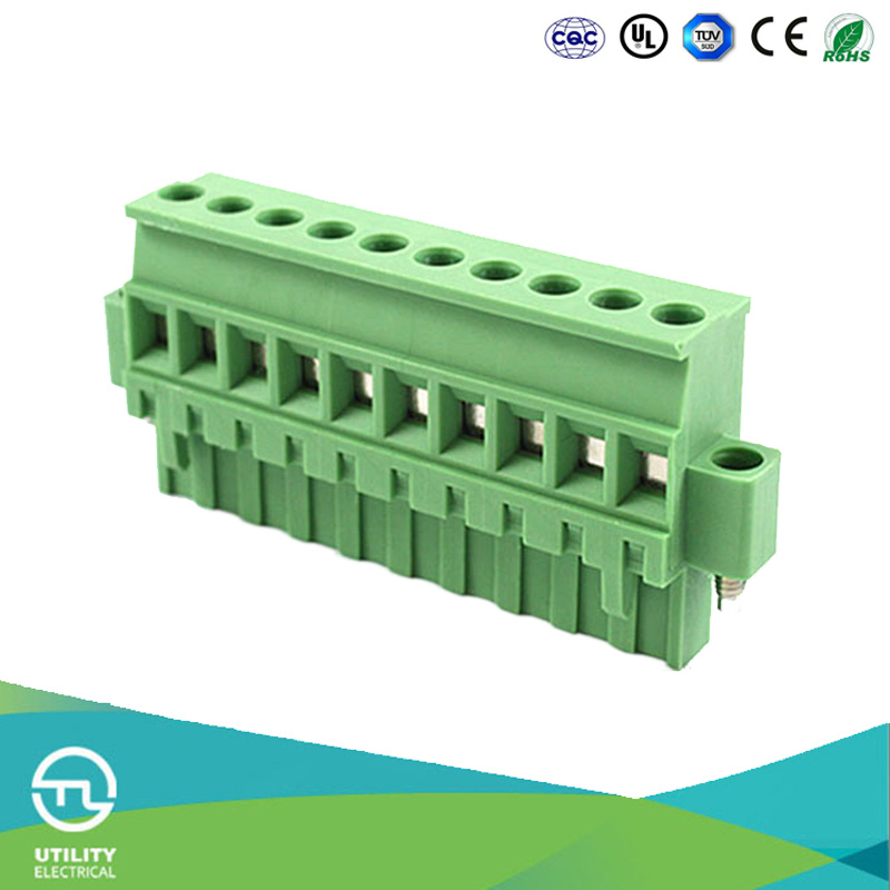 Pluggable Female Socket Right Angle PCB Connector
