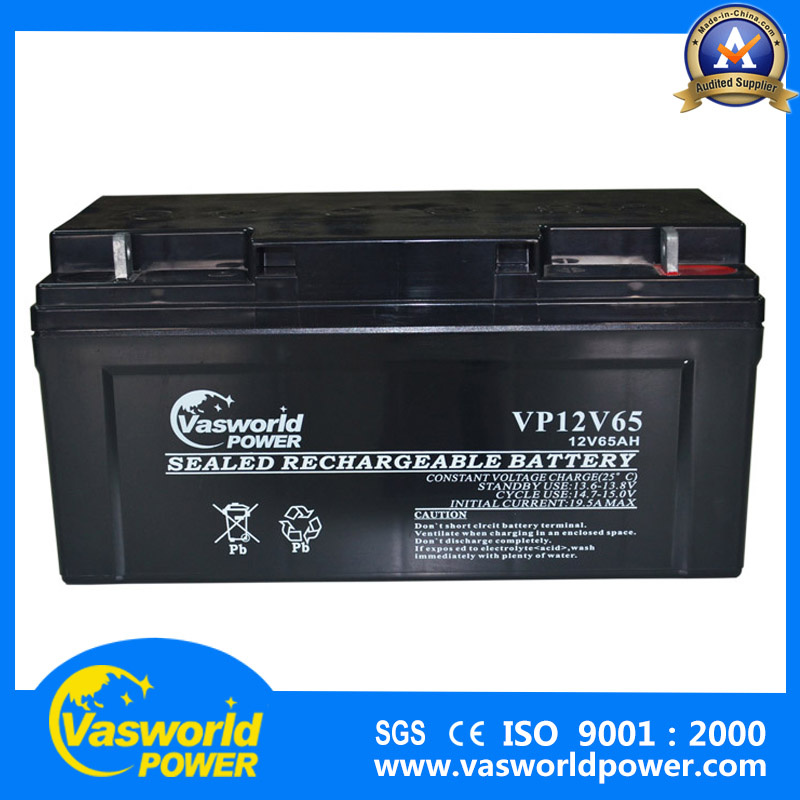 Deep Cycle Solar System 12V 65ah Front Terminal Cheap High Quality Gel AGM Battery