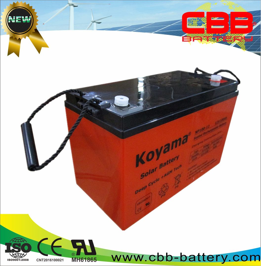 100ah 12V Deep Cycle AGM Storage UPS Backup Battery