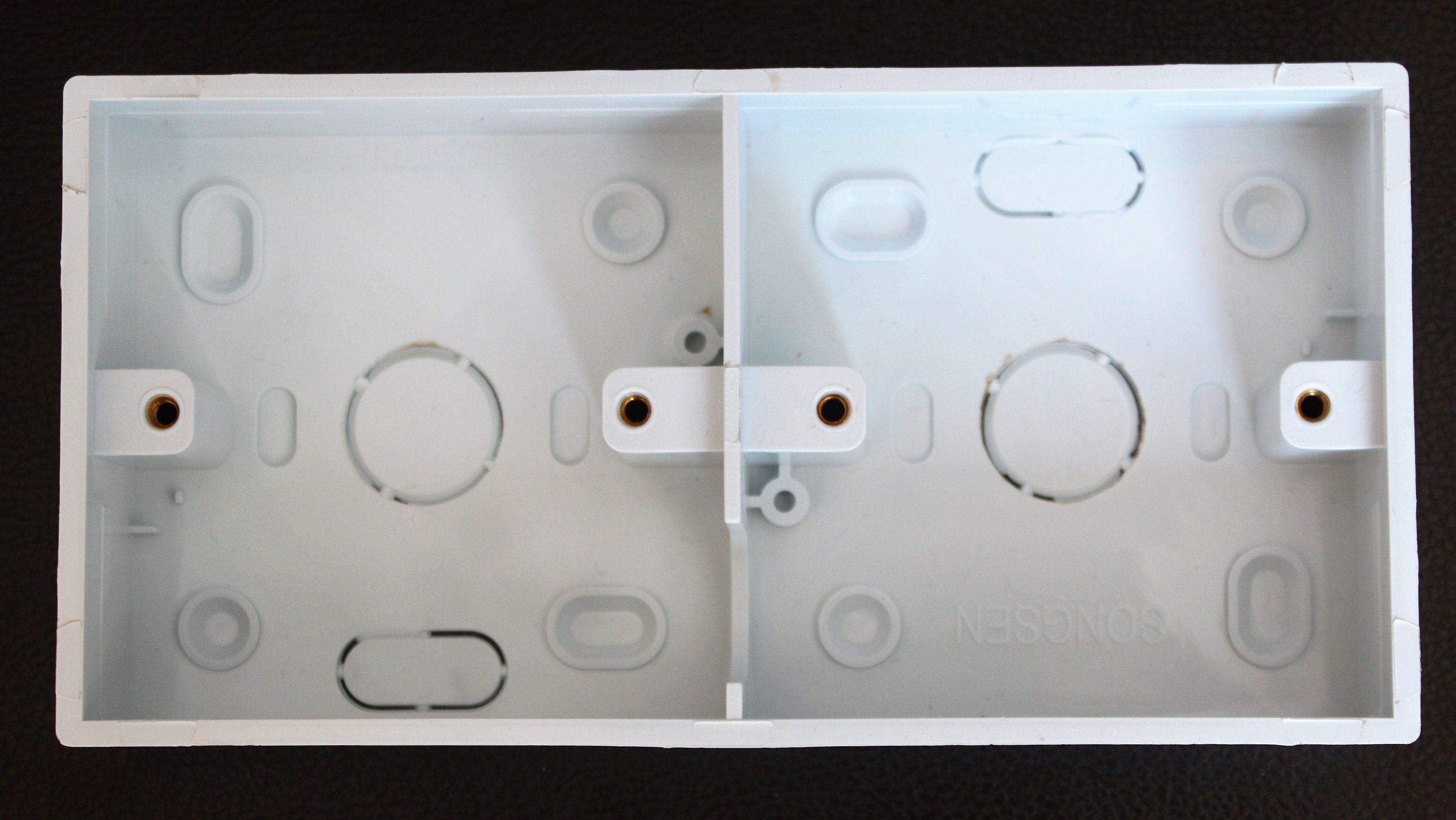 Cheap Price PVC 2 Gang Surface Mount Wall Switch Boxes