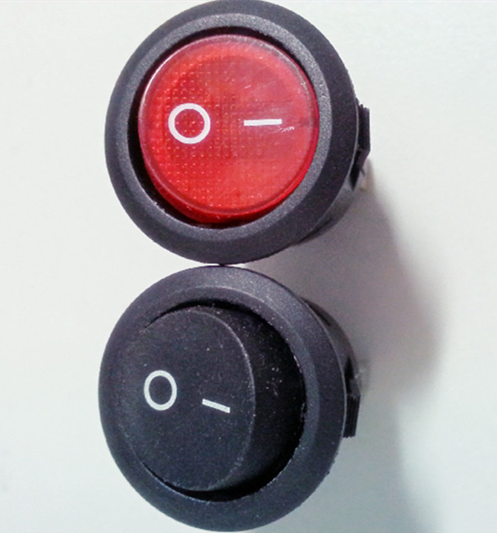 Electric Rocker Power Switch Heater for Fan Snap Button