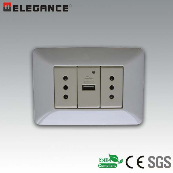 Ma-USB New1 New Design Italian Wall USB Socket