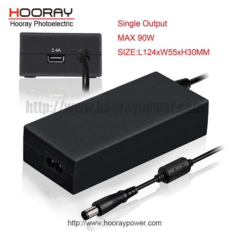 90W AC 100-240V Laptop Power Adapter for Asus 15V6a 16V5.625A 18V5a 19V4.74A 20V4.5A 22V4a 24V3.75A USB
