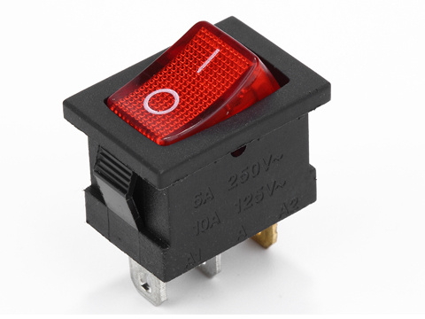 on off 6 Pin Illuminated Rocker Switch Mechanical Boat Switch