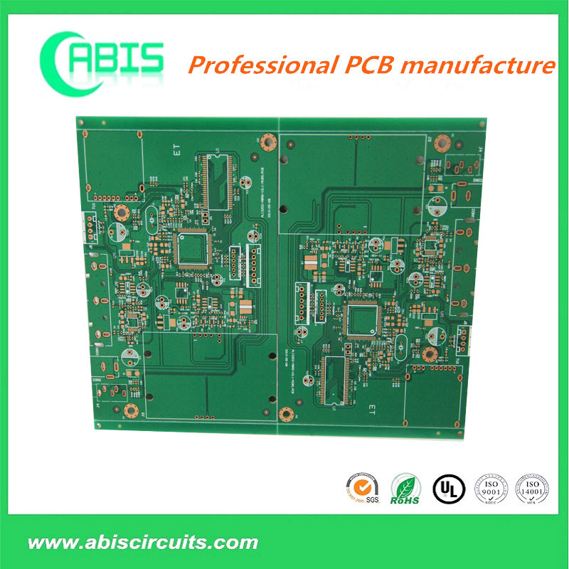 Immersion Gold PCB with Green Ink and White Legend