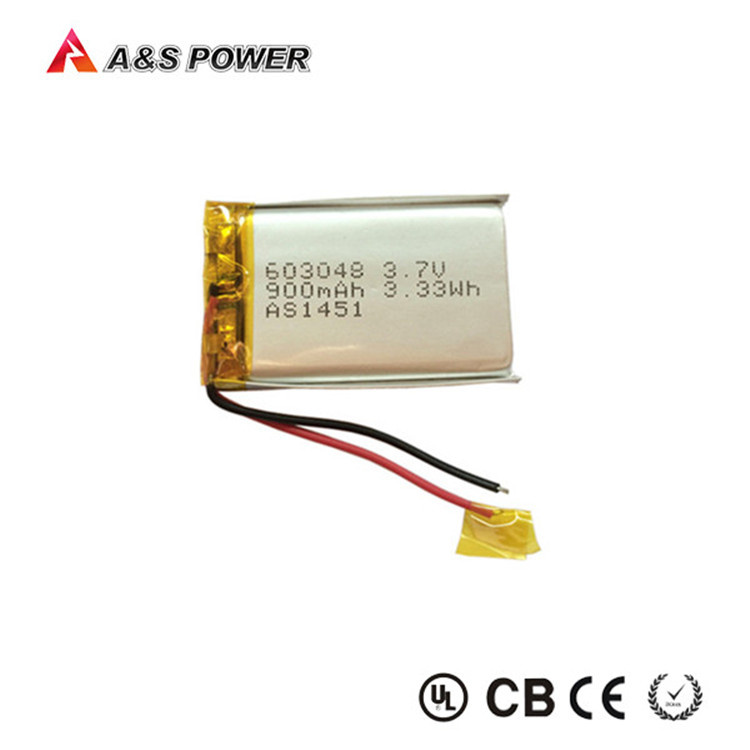 Lithium Polymer Battery Cell 3.7V 900mAh Lipo Battery