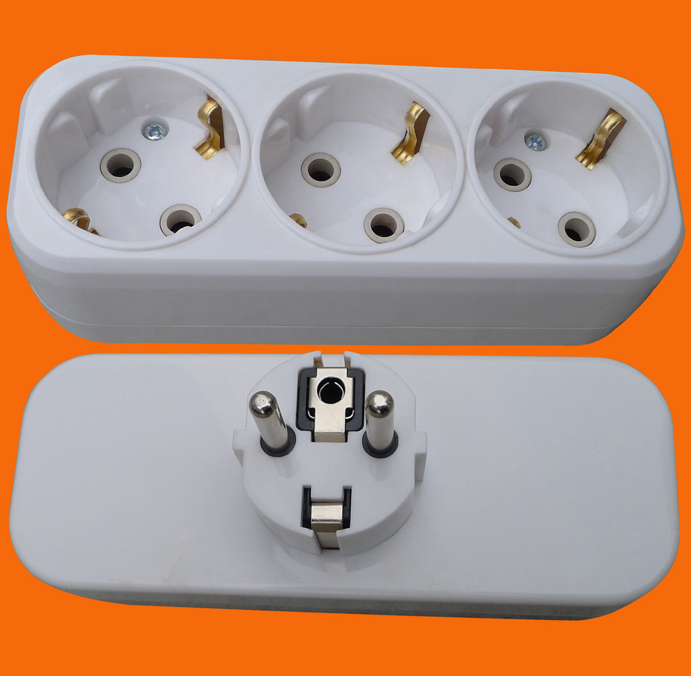 16A Euro Triple Earthed Socket