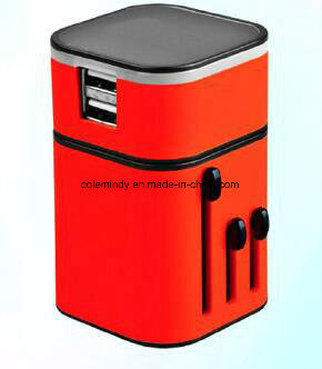Mulit-Color Universal Plug Travel Adapter with UK Us EU Au