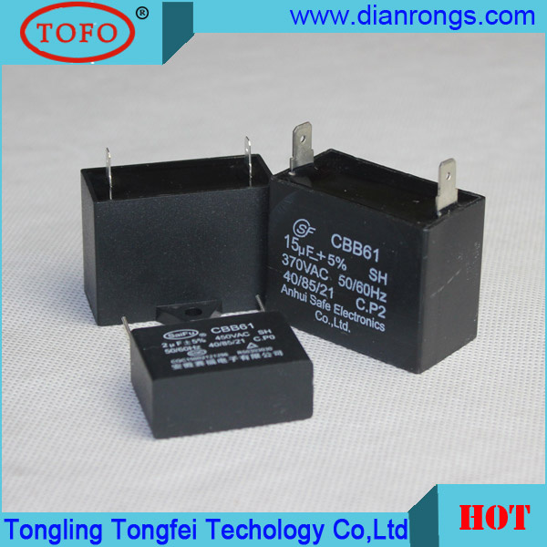 Cbb61 Ceiling Fan Capacitor Power Capacitor 450V