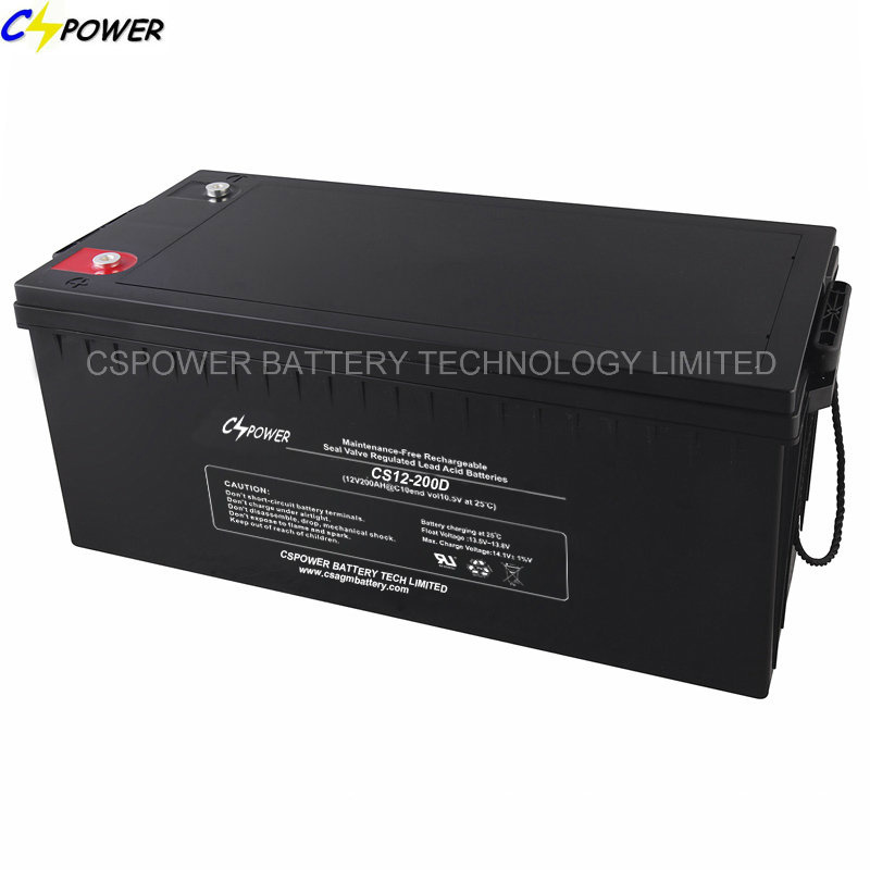 Solar AGM Battery 12V200ah with CE, UL, ISO