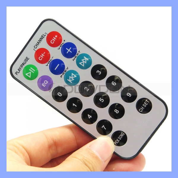 Wholesale Price 8mm Ultra-Thin Mini IR Remote Control for Audio Player