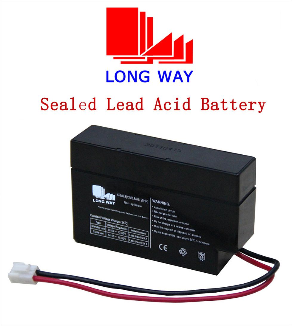 12V0.8ah Storage VRLA AGM Battery for Alarm Systems