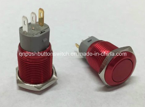16mm Custom Made Plated Green Red Latching Without LED Switch