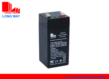 4V4.5ah Small Sized Rechargeable Battery for Fire Alarm System