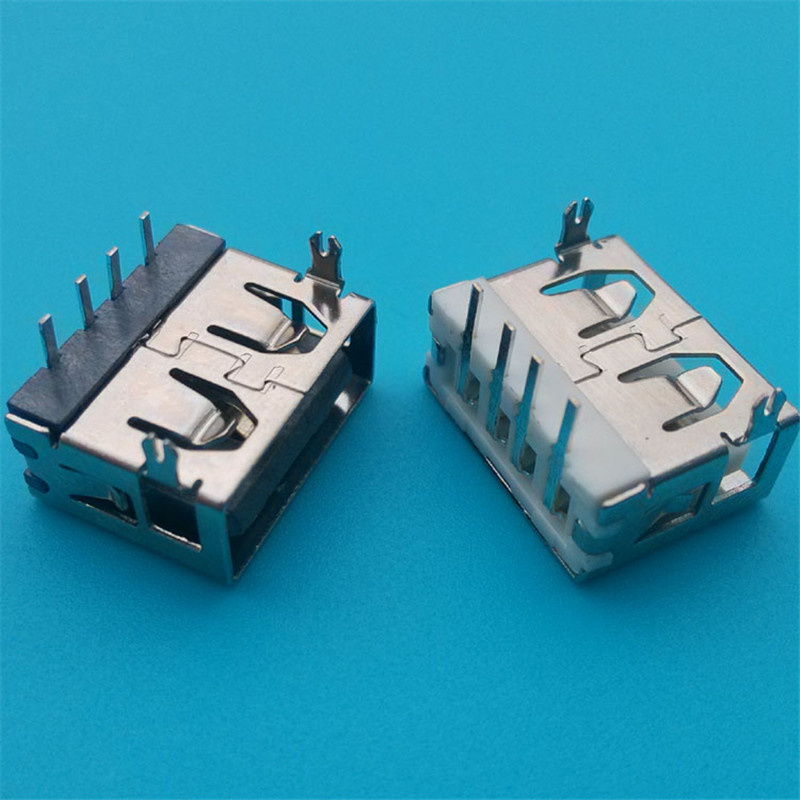 90 Degree 6.0h Short Body 4 Pin 2.0 USB Connector