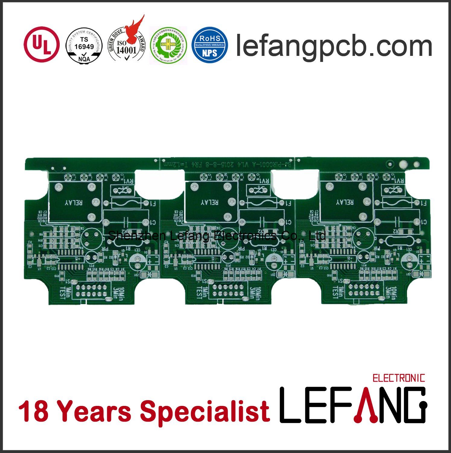 UL Approved Double Sided Lf-HASL Thick Copper PCB Manufacturing