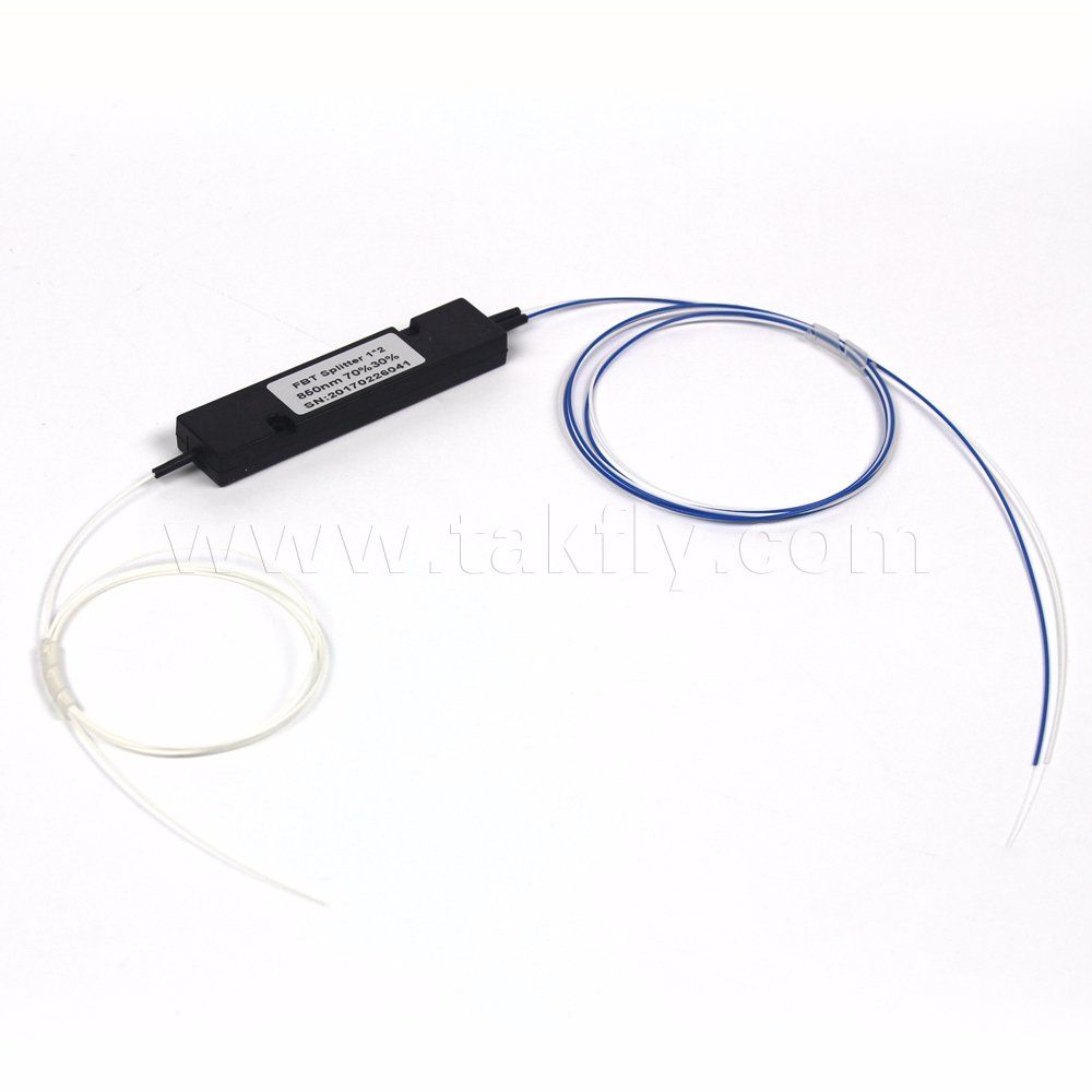 1X2 Bare ABS Module 900um Multimode Fiber Optical Fbt Coupler