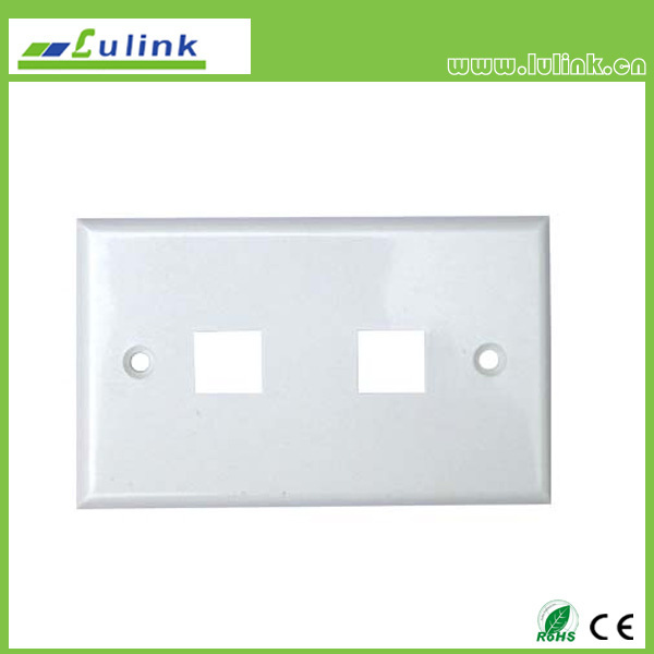 High Quality Information Outlet Wall Socket 120 Double Port Faceplate