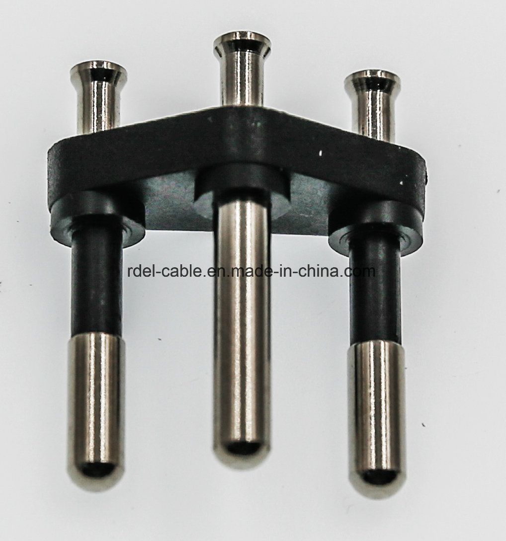 2 Pin Swiss Plug Insert with Insulation (10A hollow plug switherland)