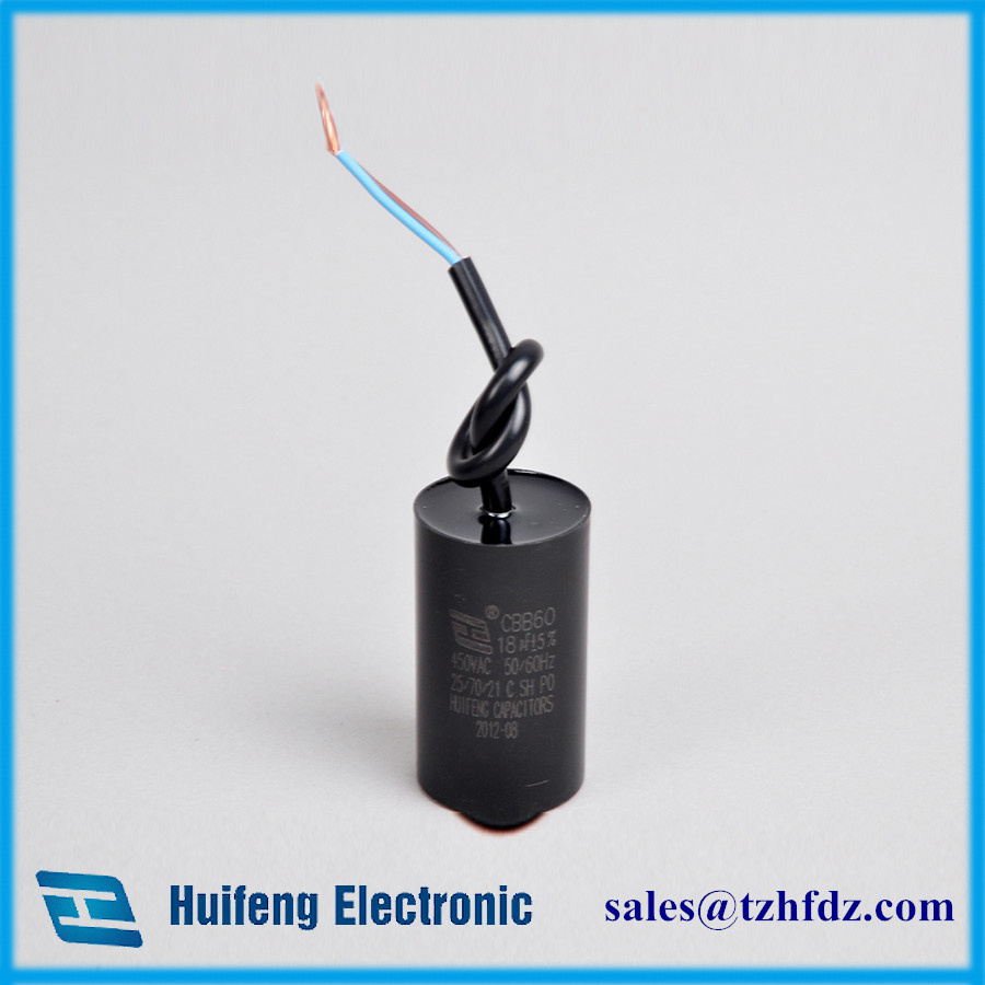 Cbb60 Motor Run Capacitor with Cable