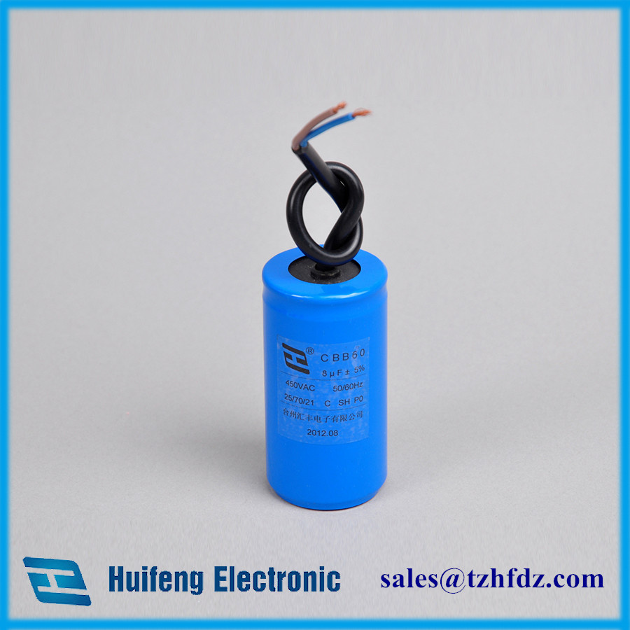 Cbb60 Motor Run Capacitor with Cable