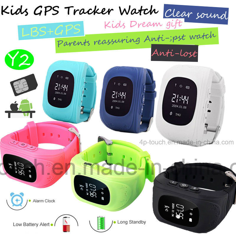 Kids GPS Tracker Watch with GPS+Lbs Dual Position (Y2)