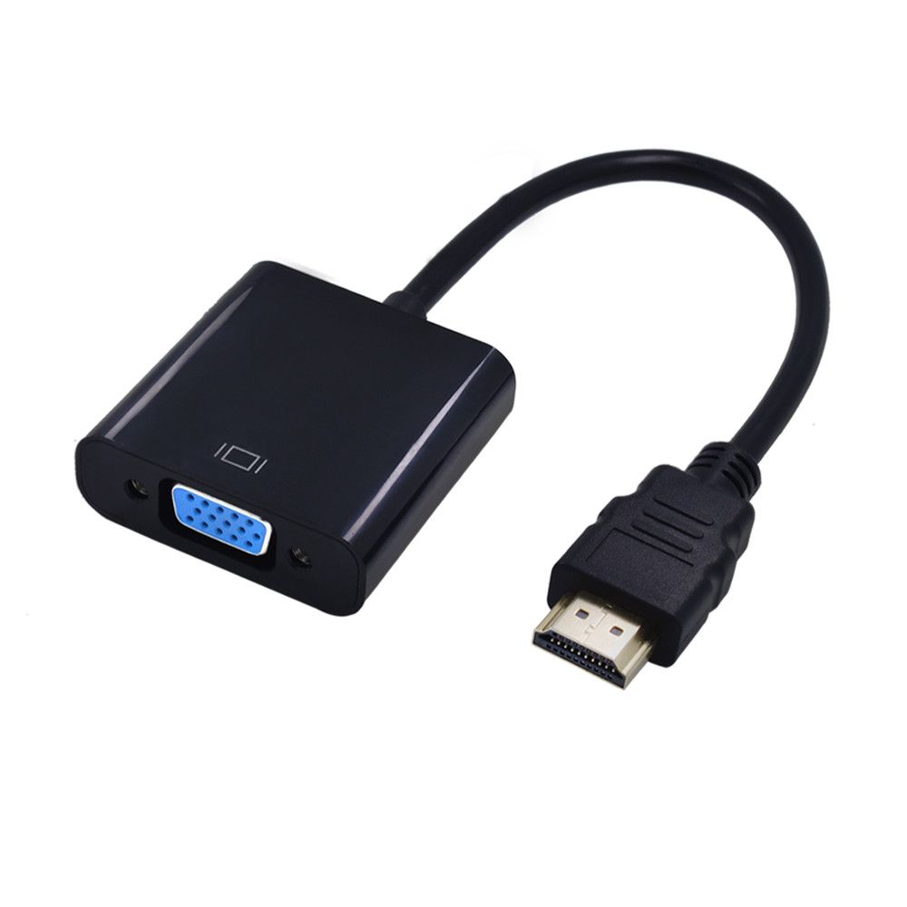 HDMI to VGA Converter Adapter Cable 1080P, ABS Material