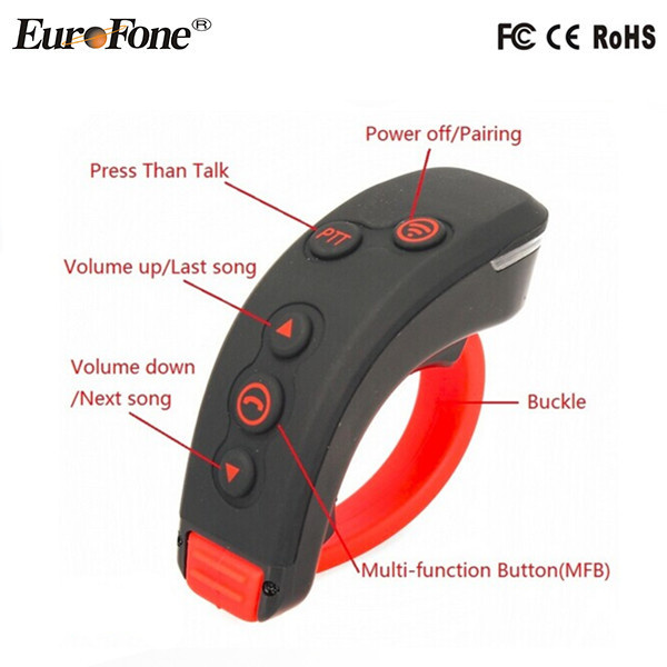 Bluetooth Intercom Remote Control for Moto Rider